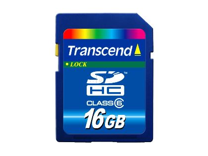 Transcend創見16GB SDHC Class 6 記憶卡(TS16GSDHC6)