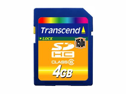 TranscendШ 4GB 150SDHCOХd (Class 6)(TS4GSDHC150)