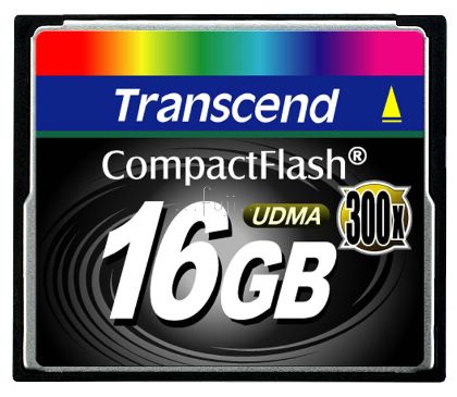 Transcend創見 16GB 300xCF(CompactFlash)記憶體(TS16GCF300)