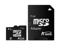 ADATA威剛4GB TransFlash(microSDHC)記憶卡(附MS Dou轉卡)