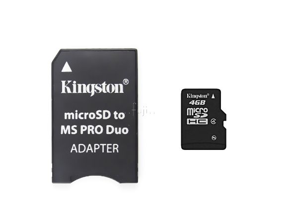 KINGSTON金士頓4GB (Class 4) microSDHC卡(含Duo轉卡)(SDC4/4GB-MSADPFE)