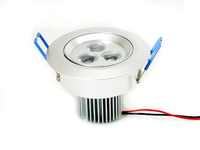 節能 3LEDs 暖光全鋁投射燈/崁燈(含恆流供應器)