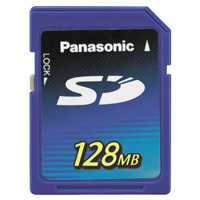 Panasonic國際牌128MB-SD記憶體(RP-SD128BL1A)(RP-SD128BL1A)